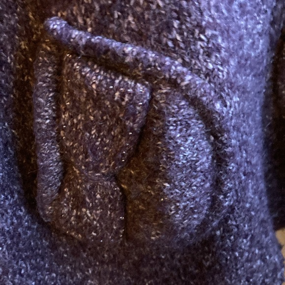 Vintage BCBGMAXAZARIA Purple and White Sweater with Hood and Pockets, Size M. - Picture 7 of 16